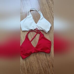 Sports bra I'm a 34c they are just slightly small in the cup